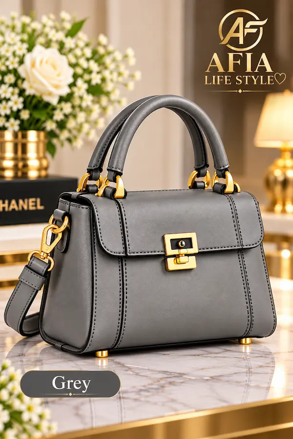 AFIA PREMIUM HANDBAG For Women (Grey)