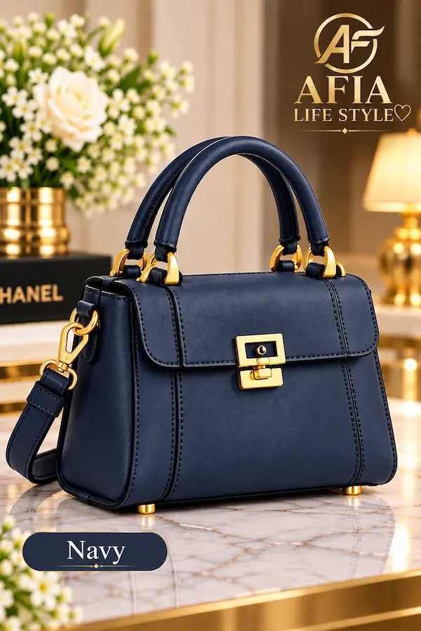 AFIA PREMIUM HANDBAG For Women (Navy)