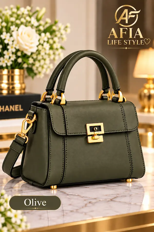AFIA PREMIUM HANDBAG For Women (OLIVE)