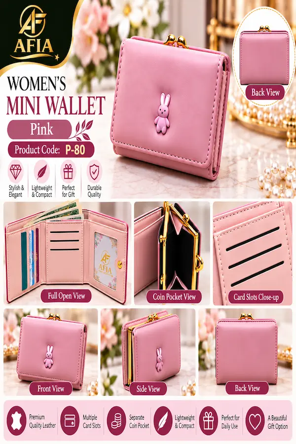 PINK WOMEN’S MINI WALLET