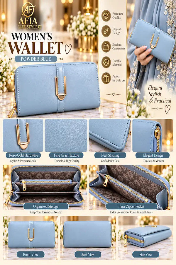 POWDER BLUE WOMEN’S WALLET