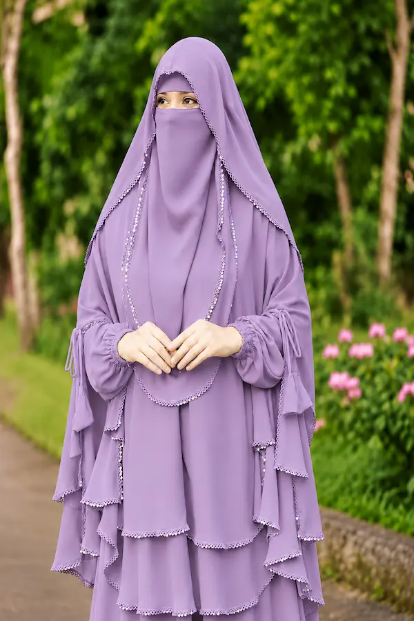 Radi Hijab Niqab Set Lavender