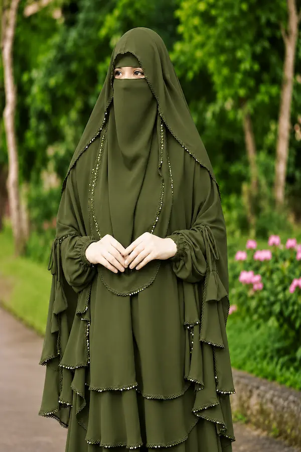 Radi Hijab Niqab Set Olive