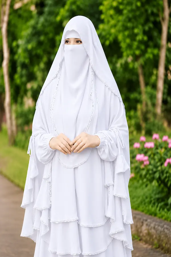 Radi Hijab Niqab Set White