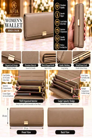 BEIGE WOMEN’S WALLET