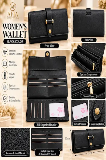 BLACK WOMEN’S WALLET