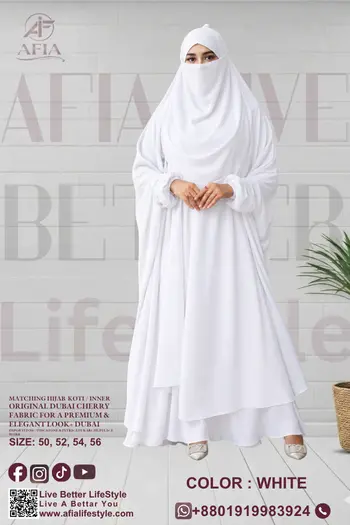 Long Khimar Collection White