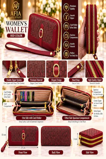 MAROON WOMEN’S WALLET