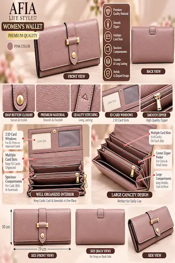 MAUVE PINK WOMEN’S WALLET