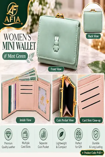 MINT GREEN WOMEN’S MINI WALLET