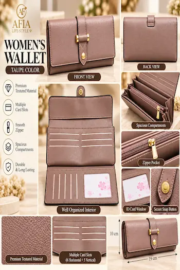 TAUPE WOMEN’S WALLET